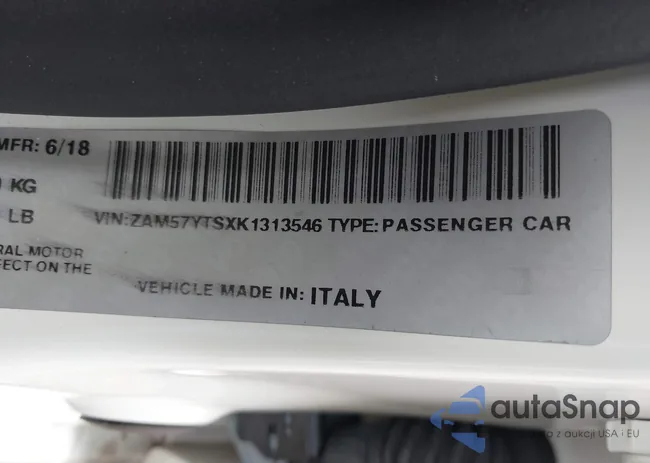 ZAM57YTSXK1313546: 43124825