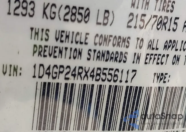 1D4GP24RX4B556117: 43124911
