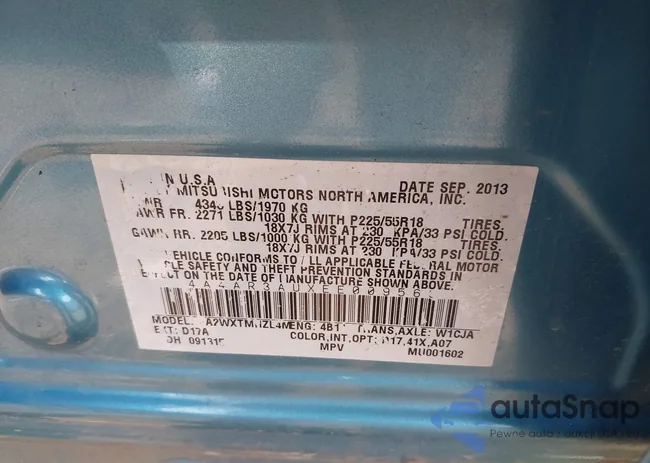 4A4AR3AUXEE009563: 43126087