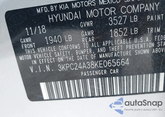 3KPC24A38KE065664: 43126148