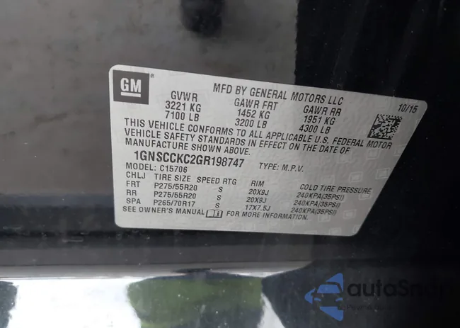 1GNSCCKC2GR198747: 43126167