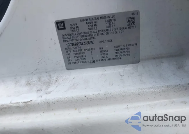 1GCVKREC8EZ356996: 43126281