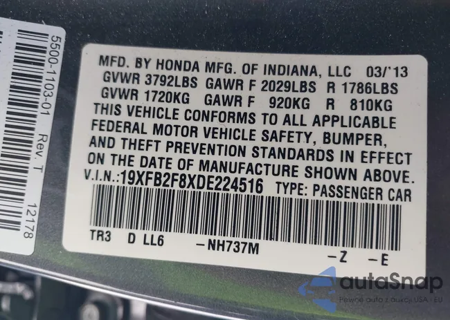 19XFB2F8XDE224516: 43126311