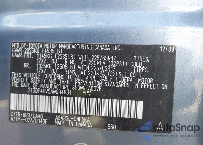 2T3DF4DV5AW034834: 43126430