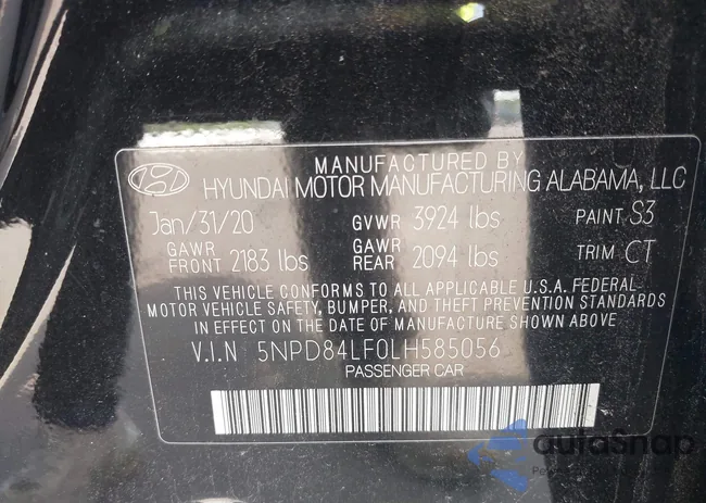 5NPD84LF0LH585056: 43126446