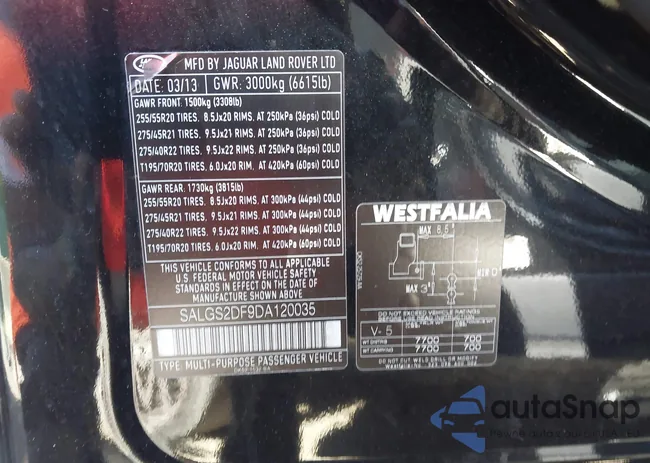 SALGS2DF9DA120035: 43126587