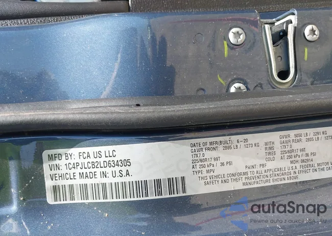 1C4PJLCB2LD634305: 43126596