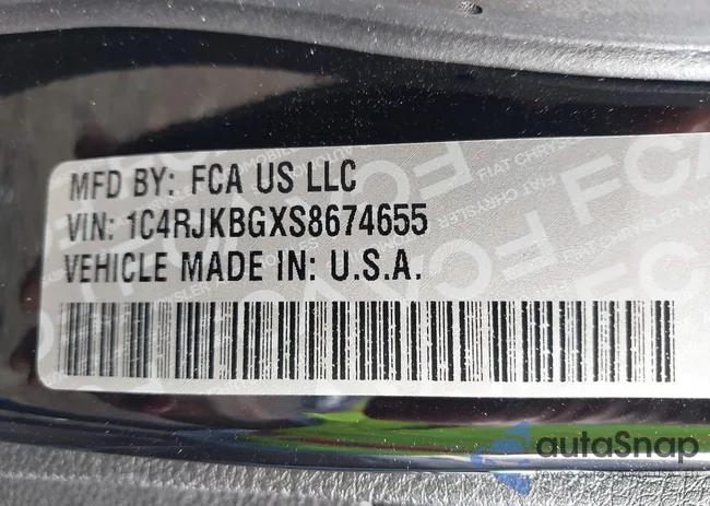 1C4RJKBGXS8674655: 43125715