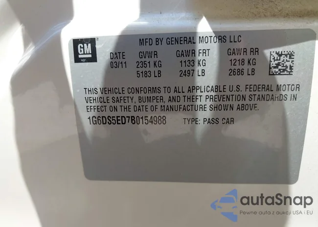 1G6DS5ED7B0154988: 43125718