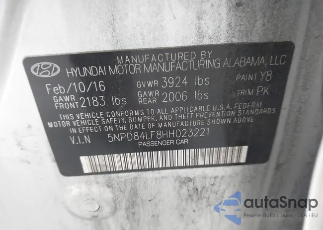 5NPD84LF8HH023221: 43125742