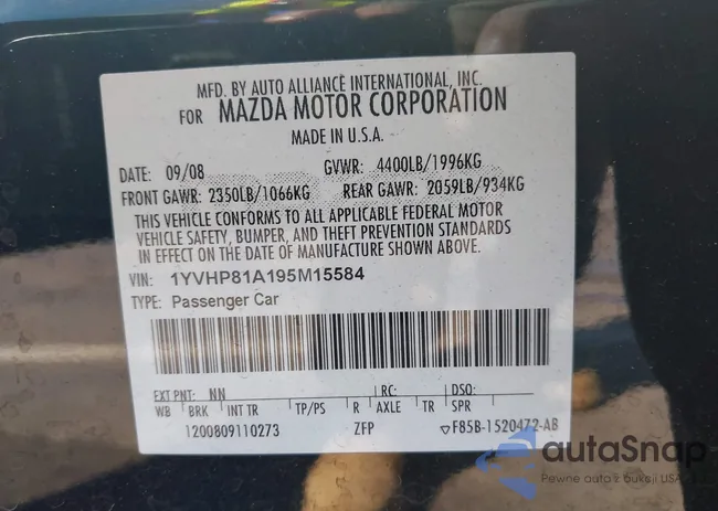 1YVHP81A195M15584: 43125902