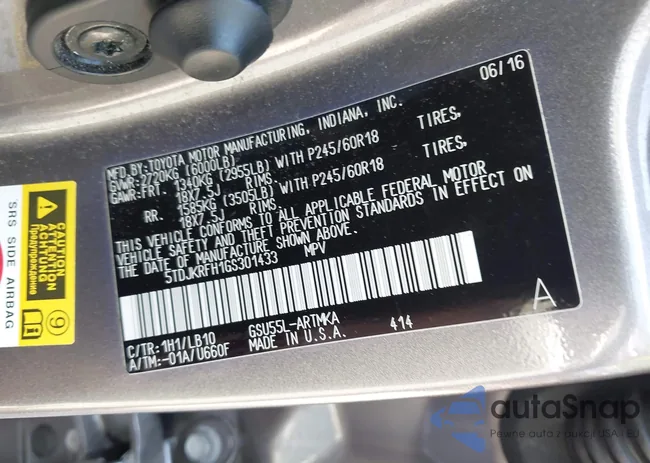 5TDJKRFH1GS301433: 43125985