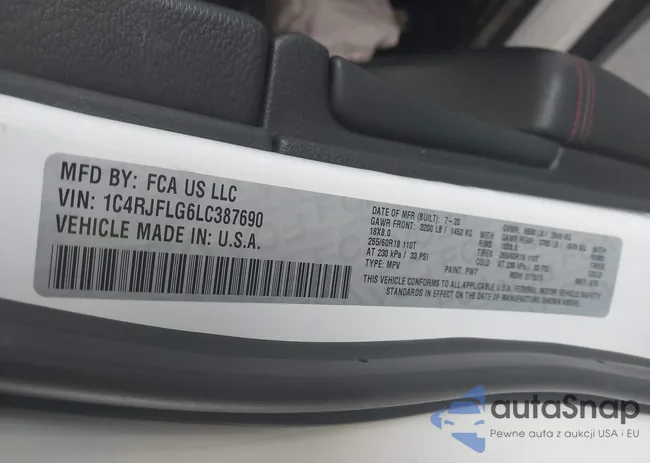 1C4RJFLG6LC387690: 43126007