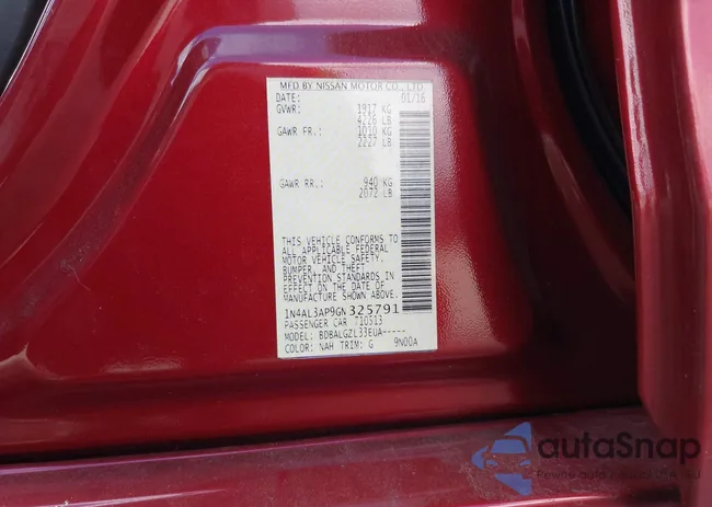 1N4AL3AP9GN325791: 43126028