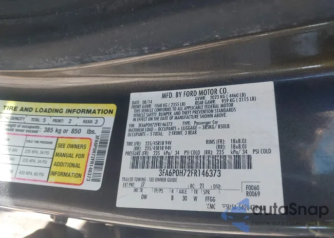 3FA6P0H72FR146373: 43126070