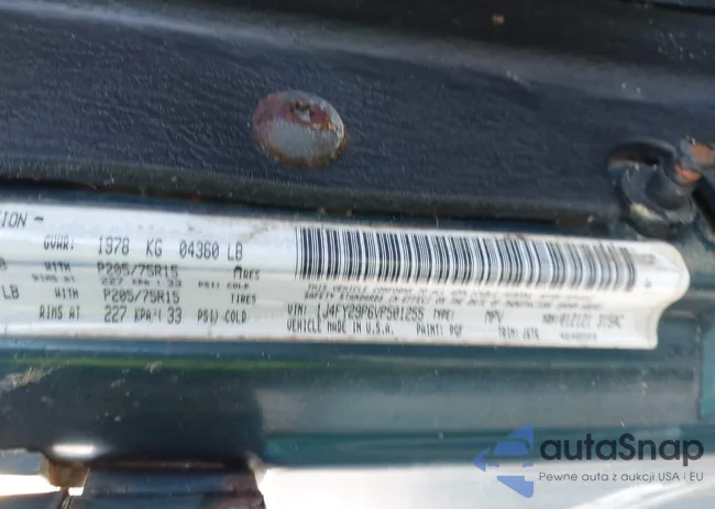 1J4FY29P6VP501255: 43127167