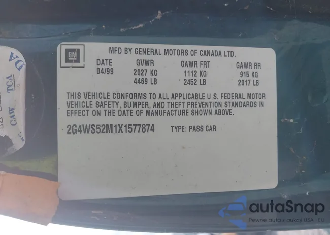 2G4WS52M1X1577874: 43127174