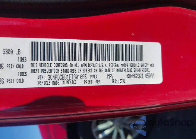 3C4PDCBB1ET301065: 43127188