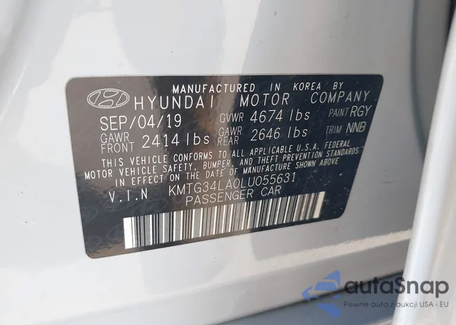 KMTG34LA0LU055631: 43127441