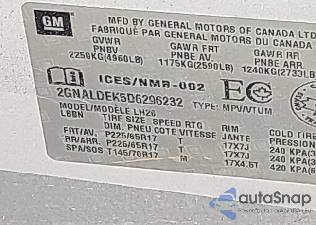 2GNALDEK5D6296232: 43127632