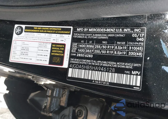 4JGDA5HB5HA946128: 43126701