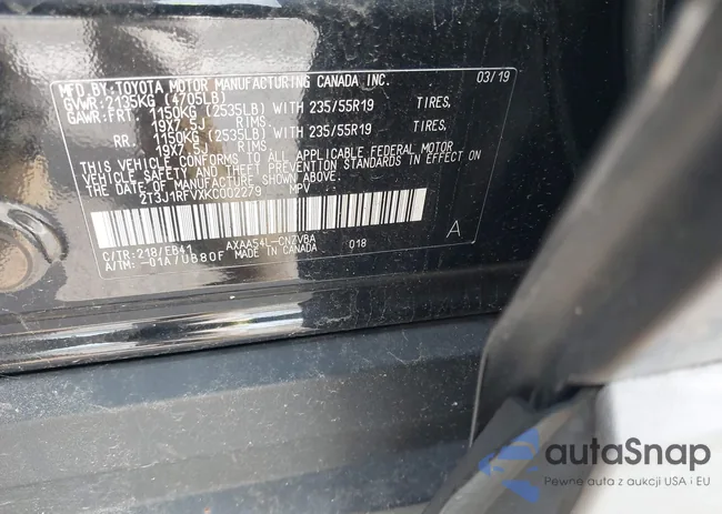 2T3J1RFVXKC002279: 43126776