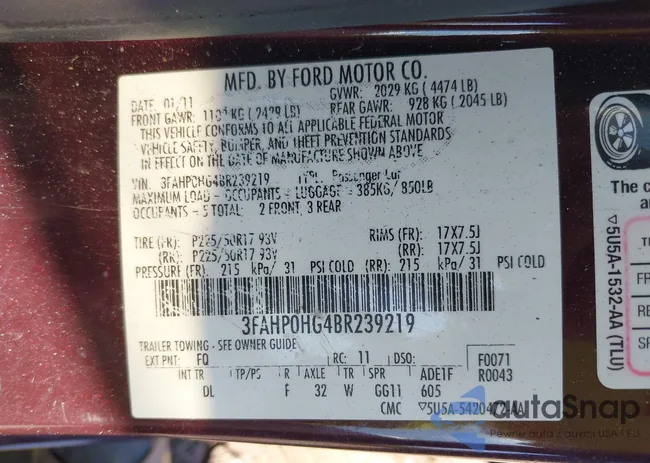 3FAHP0HG4BR239219: 43126853