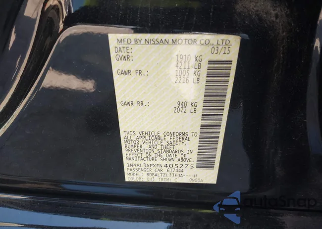 1N4AL3APXFN405275: 43126961