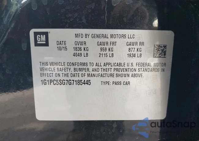 1G1PC5SG7G7185445: 43126965