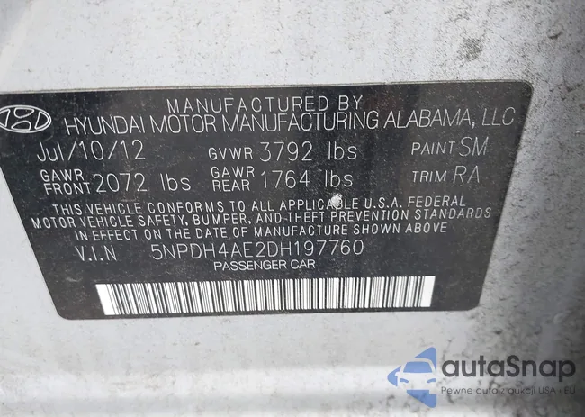 5NPDH4AE2DH197760: 43126992