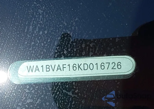 WA1BVAF16KD016726: 43127008