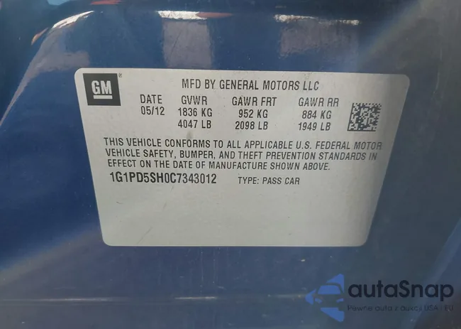 1G1PD5SH0C7343012: 43127068