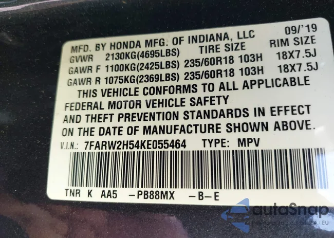 7FARW2H54KE055464: 43128121
