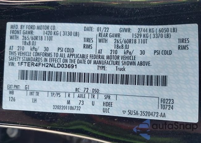 1FTER4FH2NLD03691: 43128223