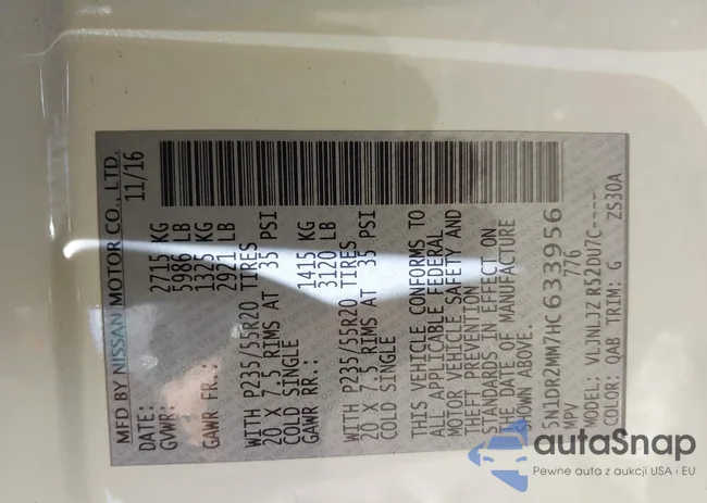 5N1DR2MM7HC633956: 43128225