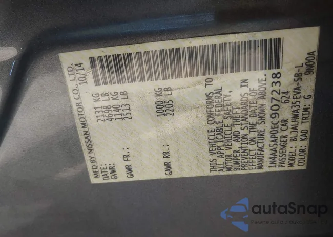 1N4AA5AP0EC907238: 43128457