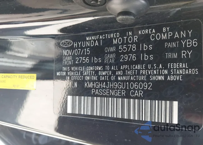 KMHGH4JH9GU106092: 43128466