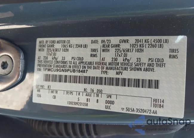 1FMCU9GN9PUB18487: 43128585