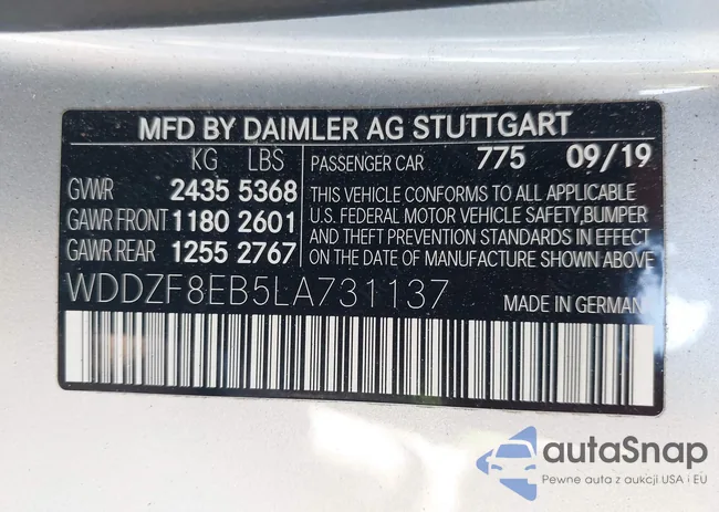 WDDZF8EB5LA731137: 43128640