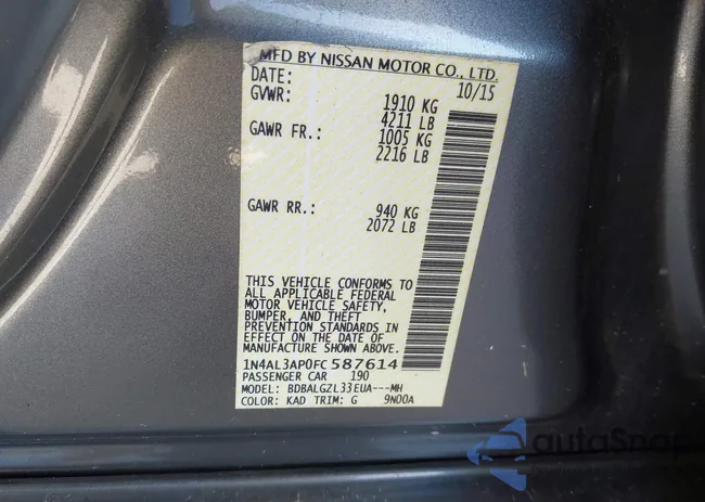 1N4AL3AP0FC587614: 43128661