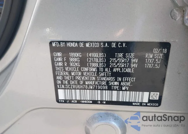 3CZRU6H78JM719098: 43127701