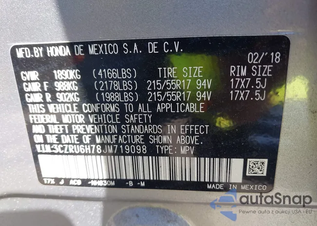 3CZRU6H78JM719098: 43127701