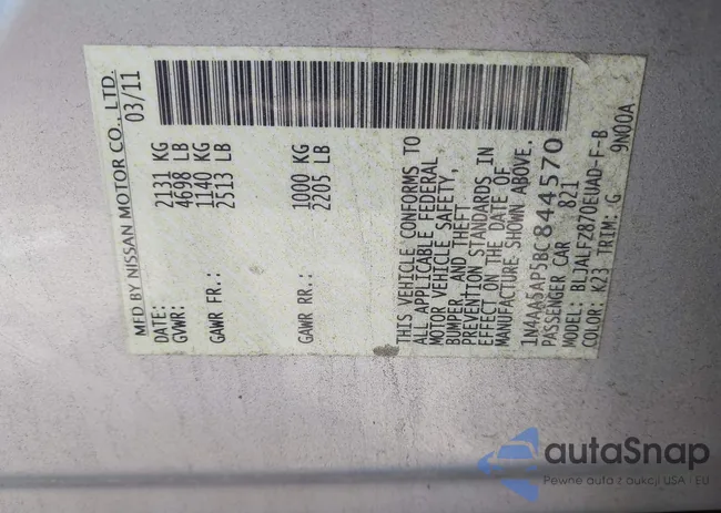 1N4AA5AP5BC844570: 43127706