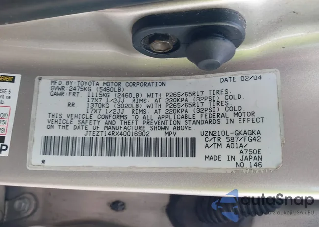 JTEZT14RX40016902: 43127795