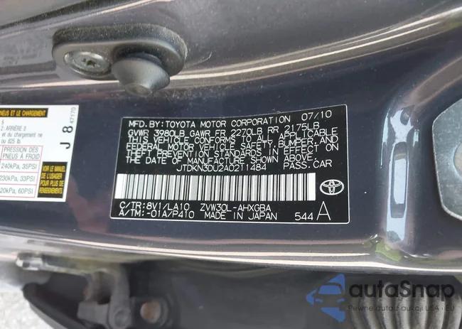 JTDKN3DU2A0211484: 43127958