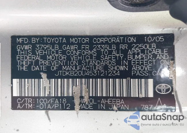 JTDKB20U453121234: 43128006