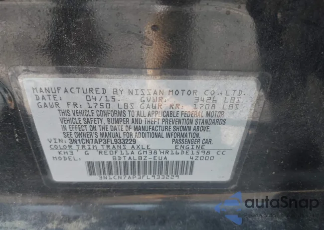 3N1CN7AP3FL933229: 43129220