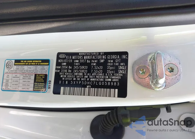 5XYP5DHC7LG058983: 43129289