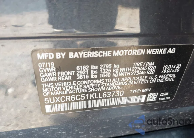 5UXCR6C51KLL63730: 43129309