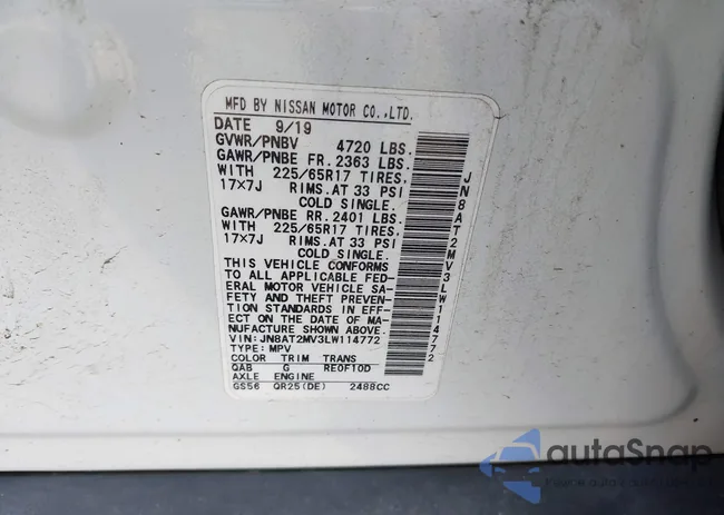 JN8AT2MV3LW114772: 43129341